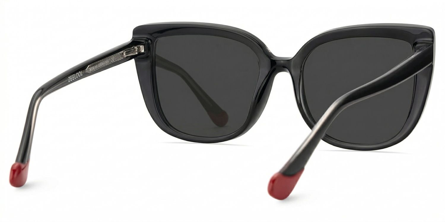 Fenn Cat Eye Style Black Frame Sunglasses | ZEELOOL