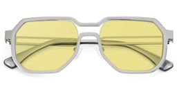 Hype Geometric Silver Sunglasses1