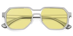 Hype Geometric Silver Sunglasses1
