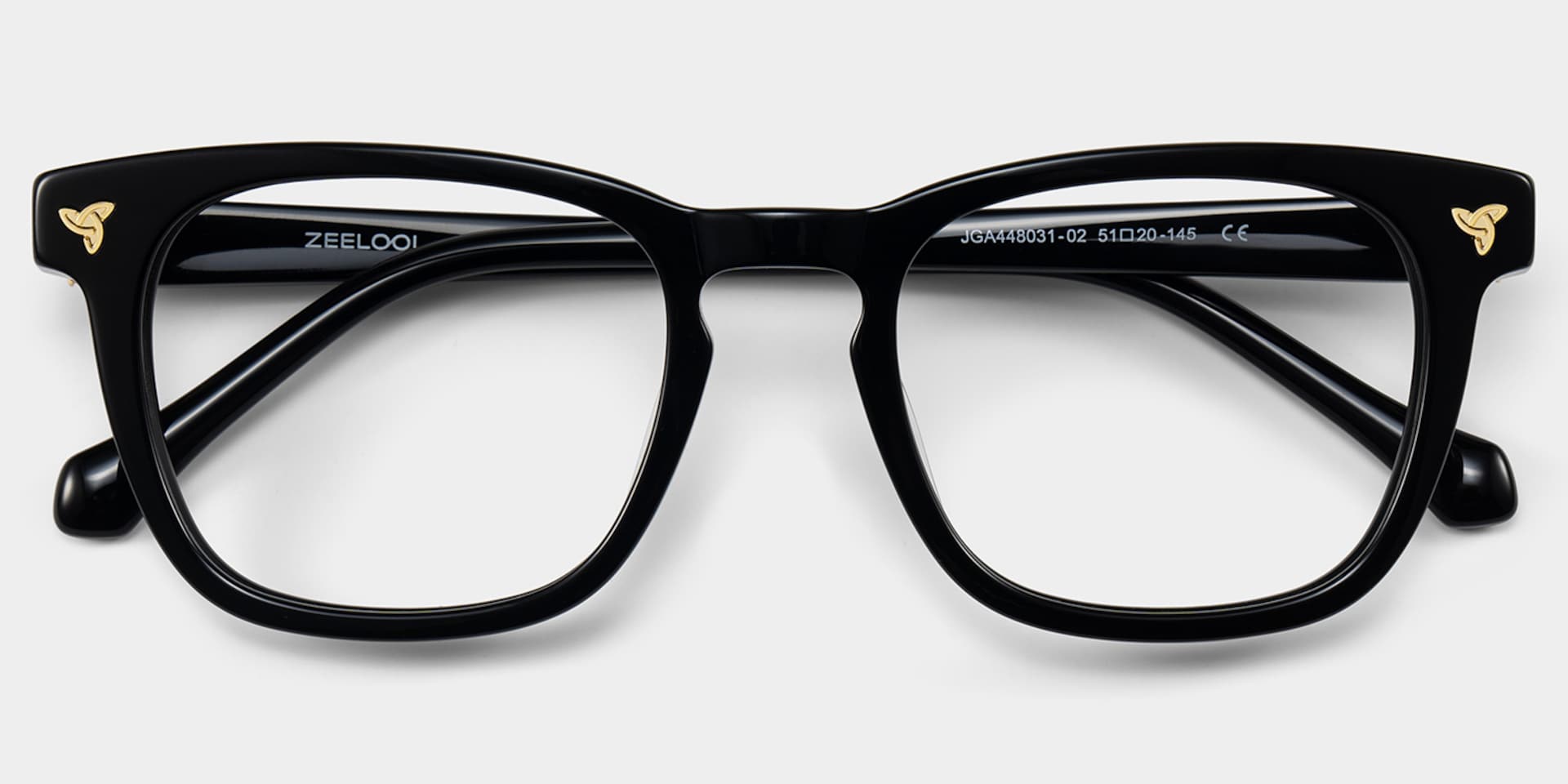 Heather Black Frame Glasses with Square Frame Online | ZEELOOL2