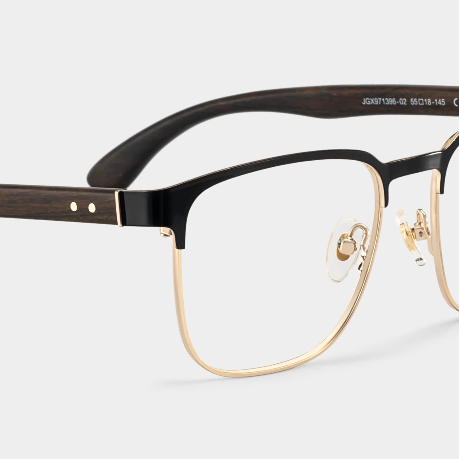 Luke black and gold browline glasses Online | ZEELOOL4