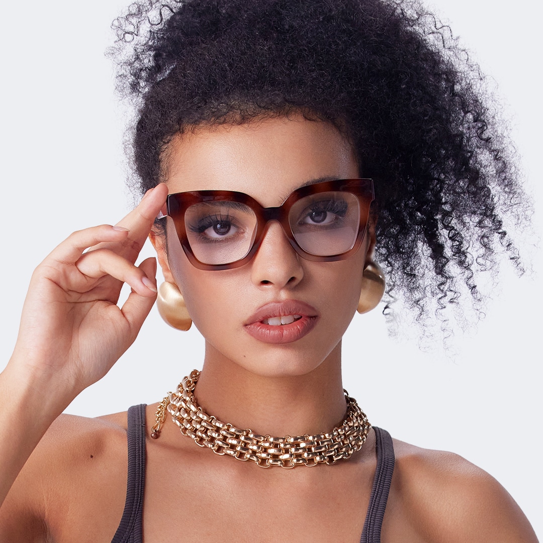 Malcolm Square Burnt Umber Frame Glasses | Zeelool9