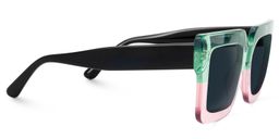 Brandon Green-Pink Square Sunglasses2