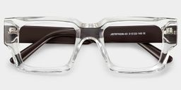 Garza Rectangle Clear Glasses1