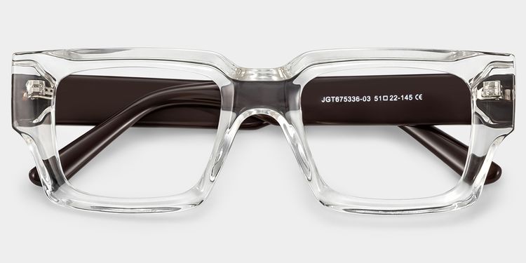 Garza Rectangle Clear Glasses