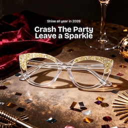 Elora  Cat-eye Silver Glasses0