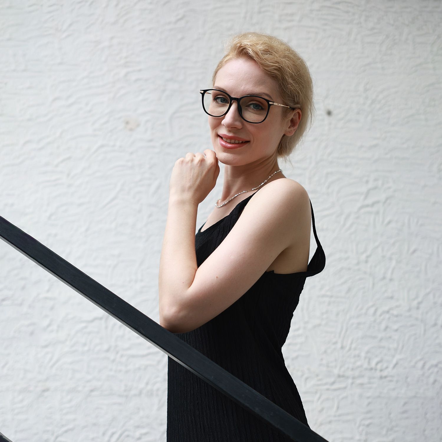 Greene Black Square Mixed Frame Glasses for Women | ZEELOOL7