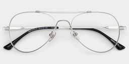 Chaima Aviator Silver Glasses1