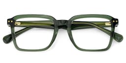 Vickerie Rectangle Green Glasses2