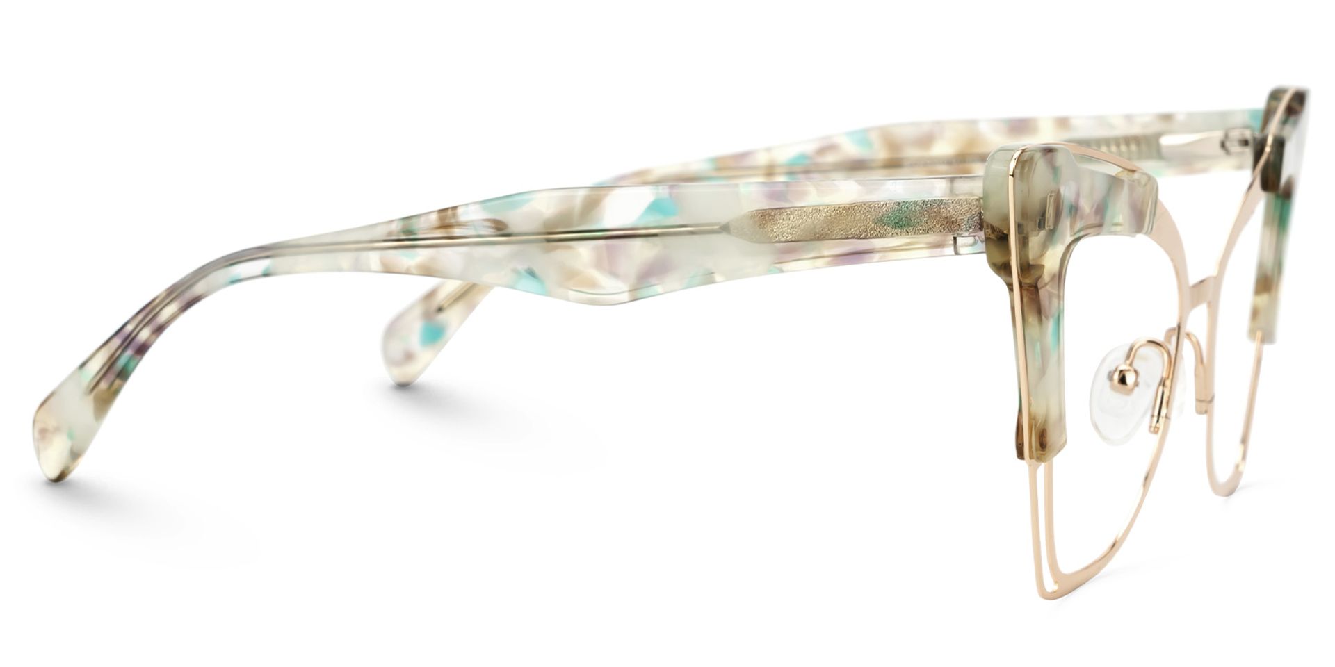 Talbert Designer Eyeglasses in Cateye Floral Frame2