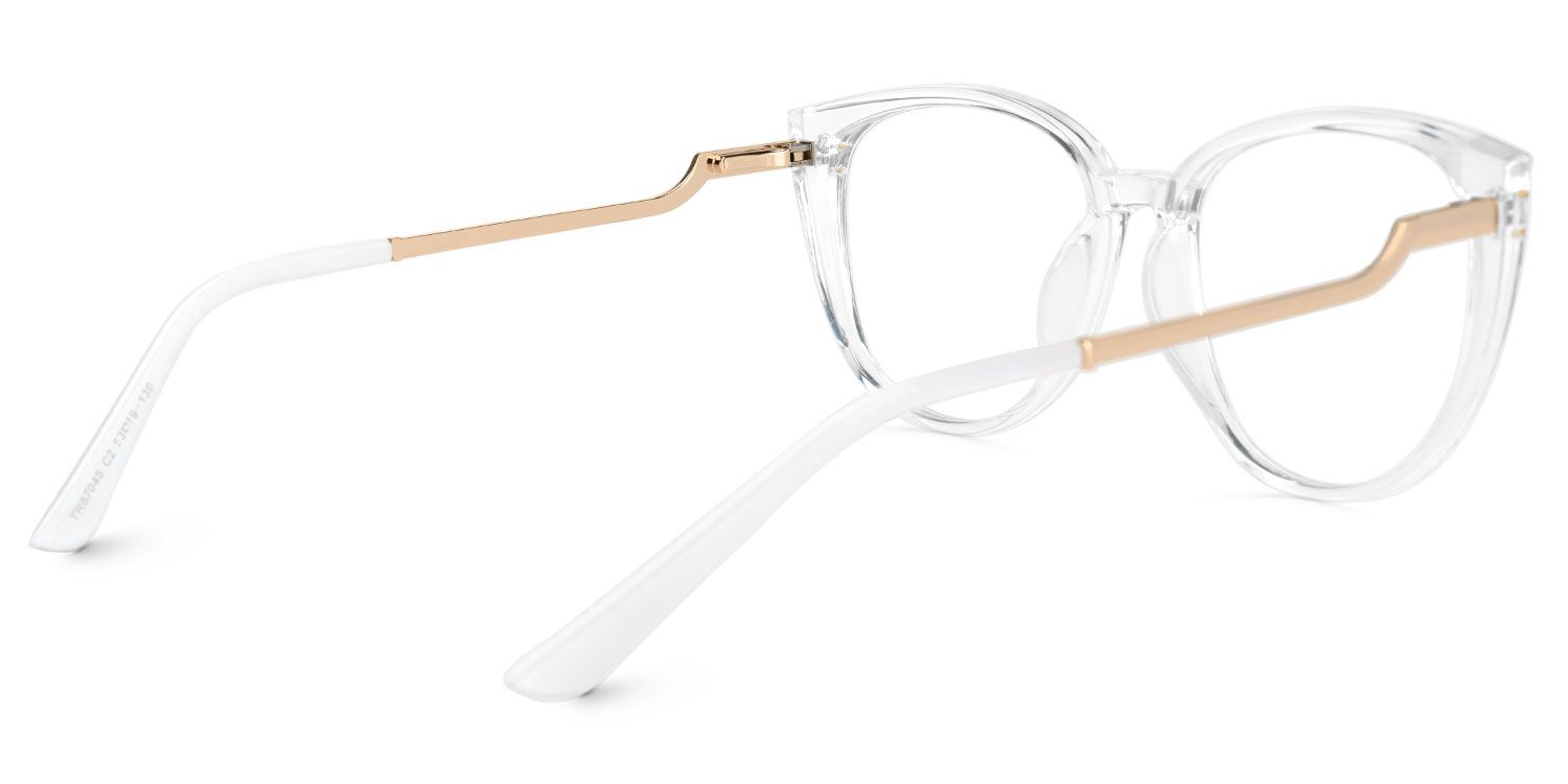 Trendy Zeelool Jailynn Glasses with Cateye Shape -Zeelool Glasses3