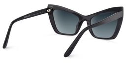 Driscoll Cateye Black Sunglasses3