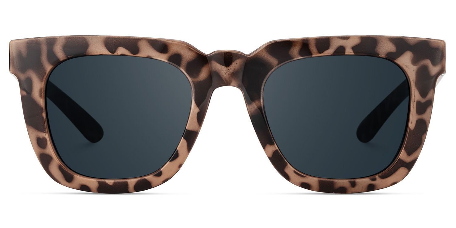 Clea Tortoise Rectangle Polarized Sunglasses for Driving | ZEELOOL0