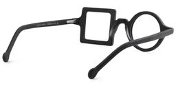 Paola Black Geometric Glasses5