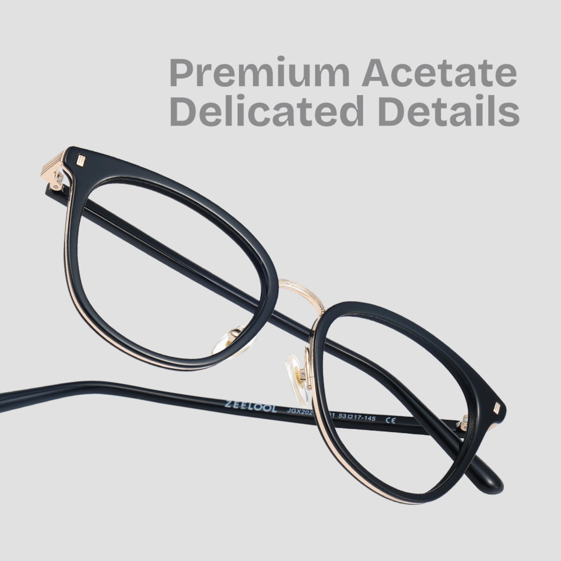 Caden Eyeglasses in Round Black Frame | Zeelool3