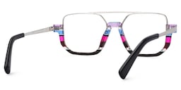 Oromiya Aviator Blue Purple Glasses4