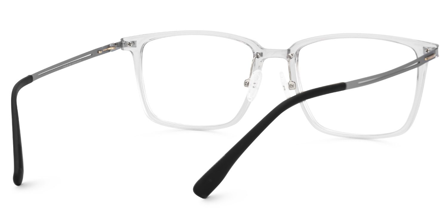 Gray Ivonne Rectangle Frame Eyeglasses | Zeelool3