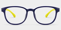 Dale  Round Blue Yellow Glasses1