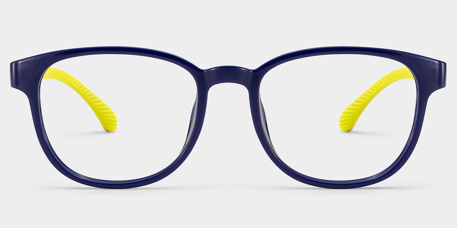 Dale Round Black Yellow Frame Eyeglasses for Pre-tweens1