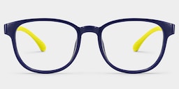 Dale  Round Blue Yellow Glasses1