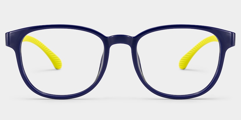 Dale  Round Blue Yellow Glasses