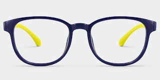 Dale  Round Blue Yellow Glasses1
