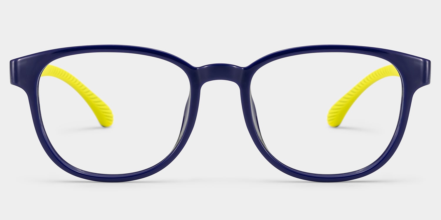 Dale  Round Blue Yellow Glasses
