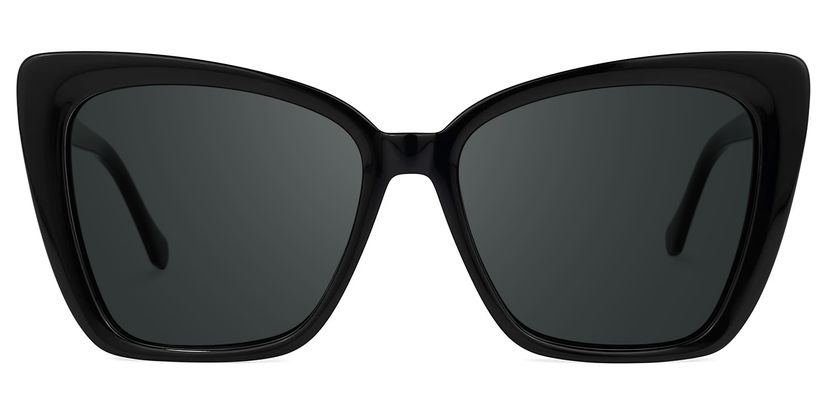 Shanell Black Butterfly Sunglasses