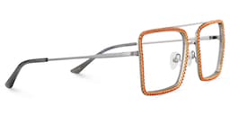 Diva Square Orange Glasses3