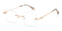 Seth Rectangle Rose Gold Glasses5