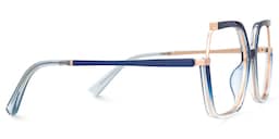 Alexia Square Blue Glasses5