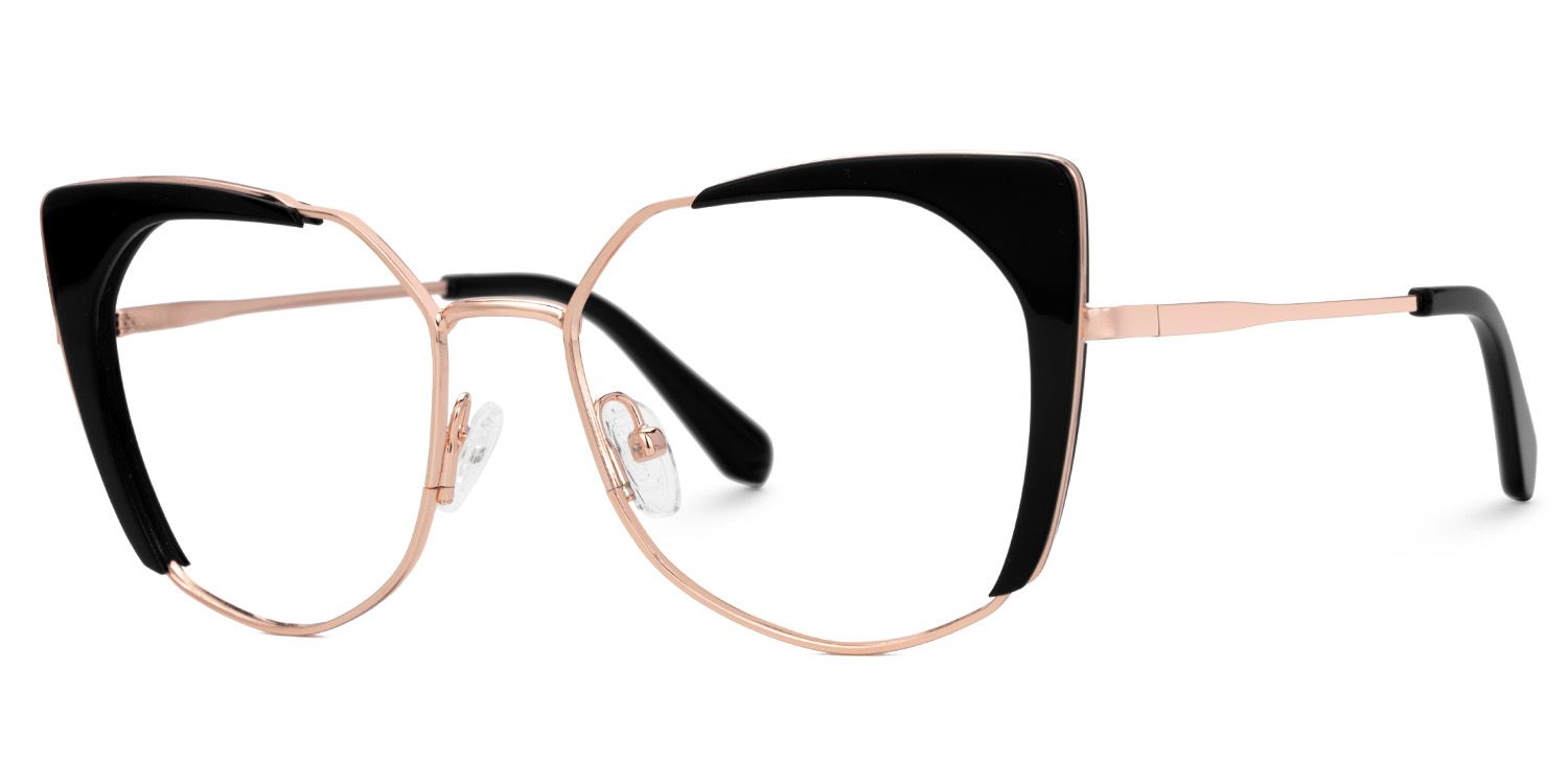 Ketty Prescription Black Frame Cateye Glasses | Zeelool1