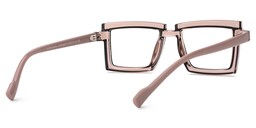 Zephyr Rectangle Brown Glasses3