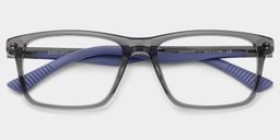 Bastian Gray Rectangle Glasses1