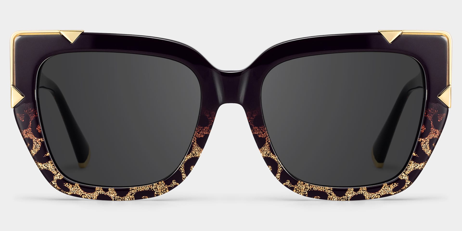 Dax Square black leopard print Frame Eyeglasses for Women| ZEELOOL0