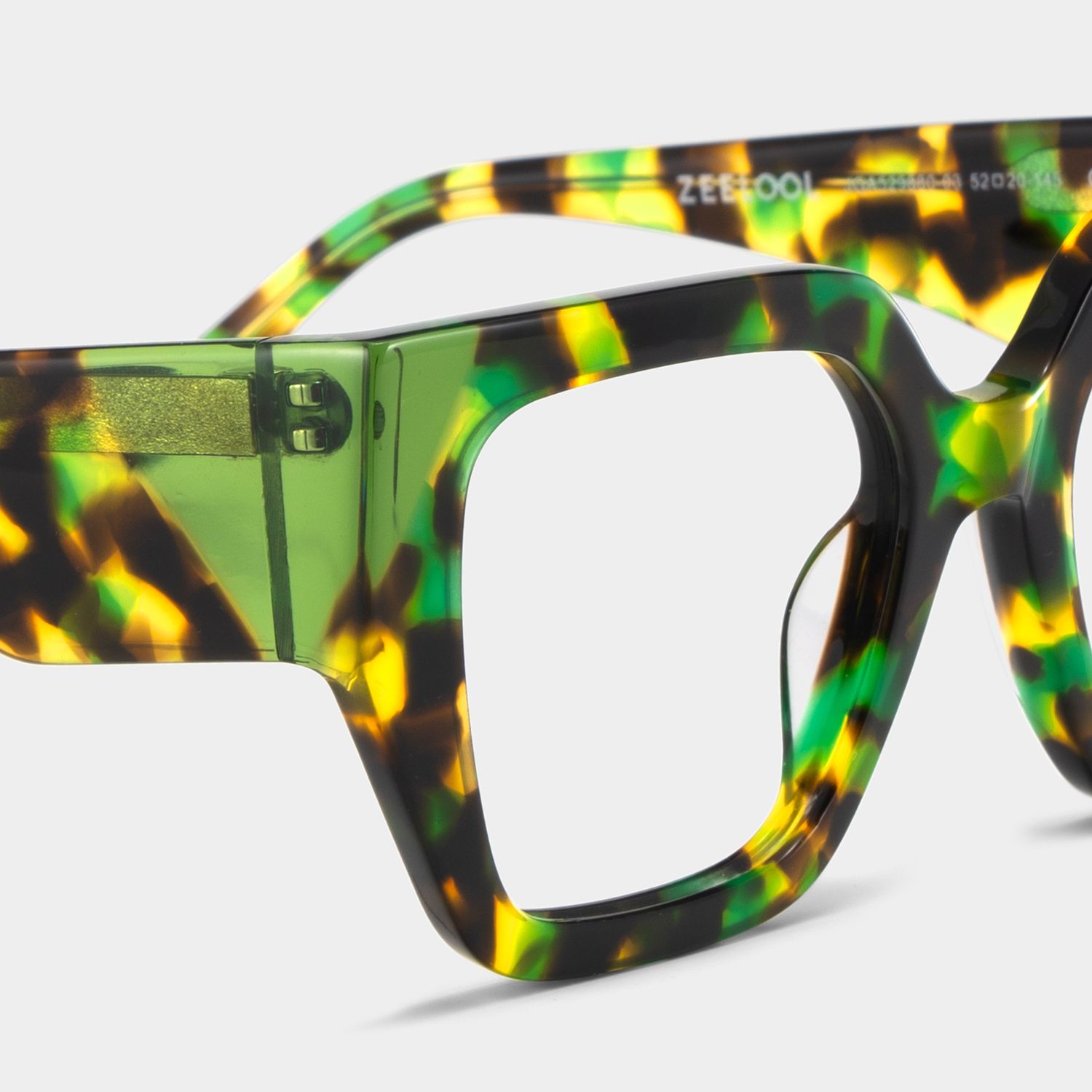 Viva Green Tortoise Frame Glasses with Square Frame Online | ZEELOOL5