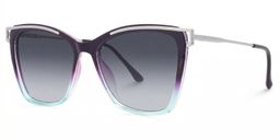 Krystle Square Purple-Blue Glasses1
