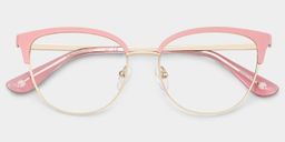 Lacey Browline Pink Glasses2