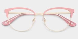 Lacey Browline Pink Glasses2