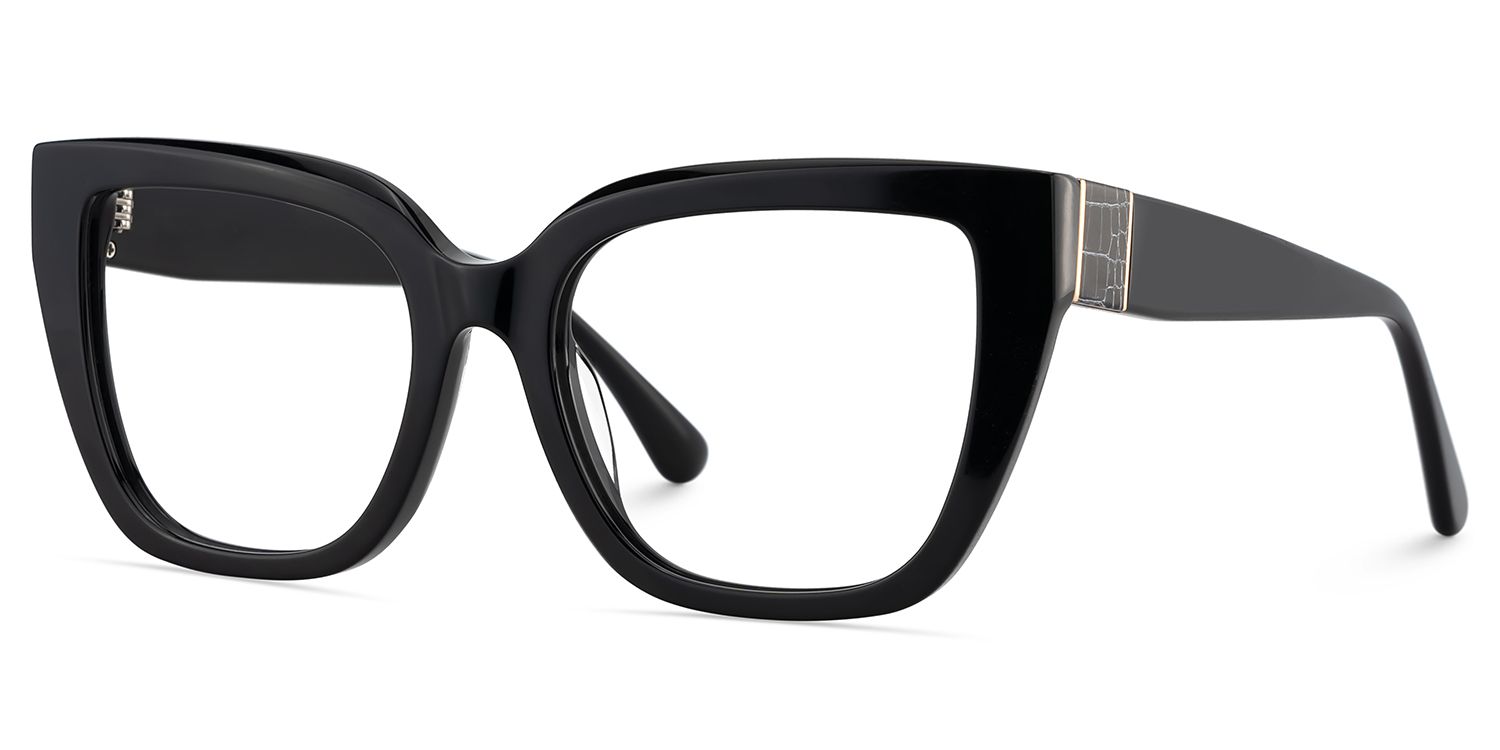 Square Frame Black Glasses on Sale3