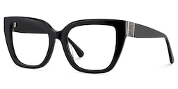 Tamarrah Cateye Black Glasses3