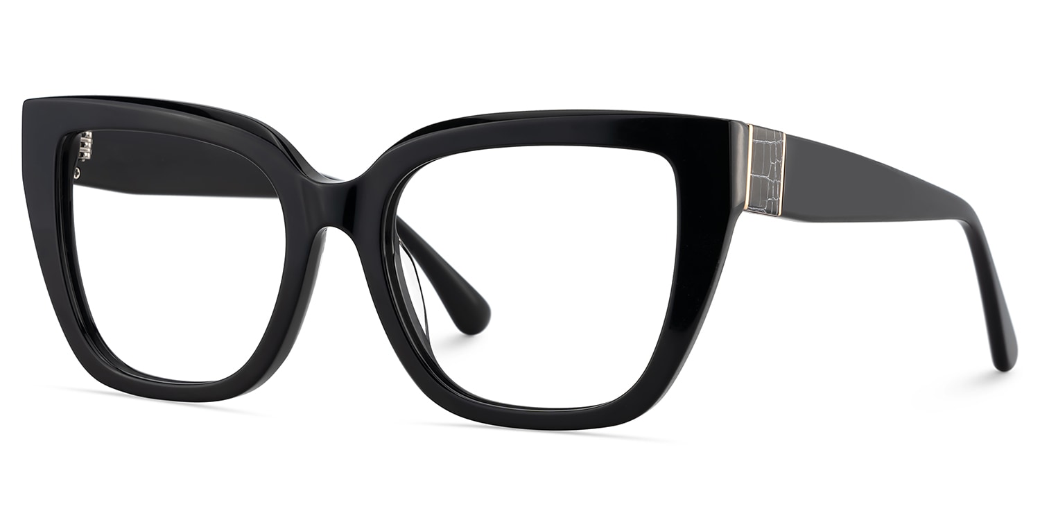 Tamarrah Cateye Black Glasses3