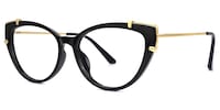 Arielle Cateye Black Glasses1