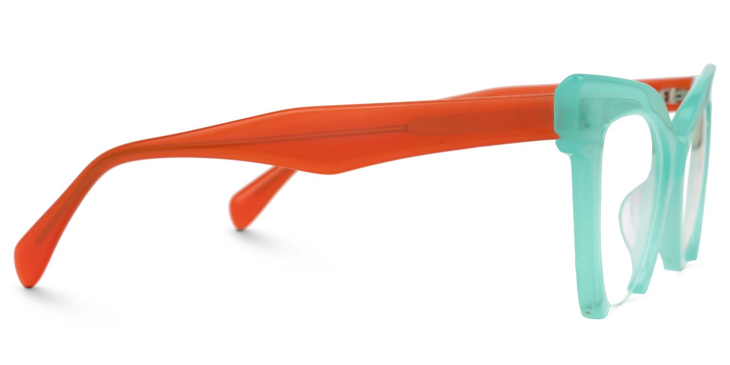 Bermea Cateye Green Glasses4