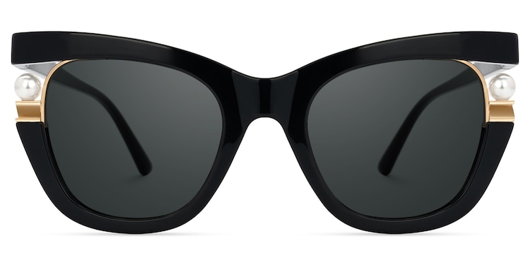 Pearl Cateye Black Glasses