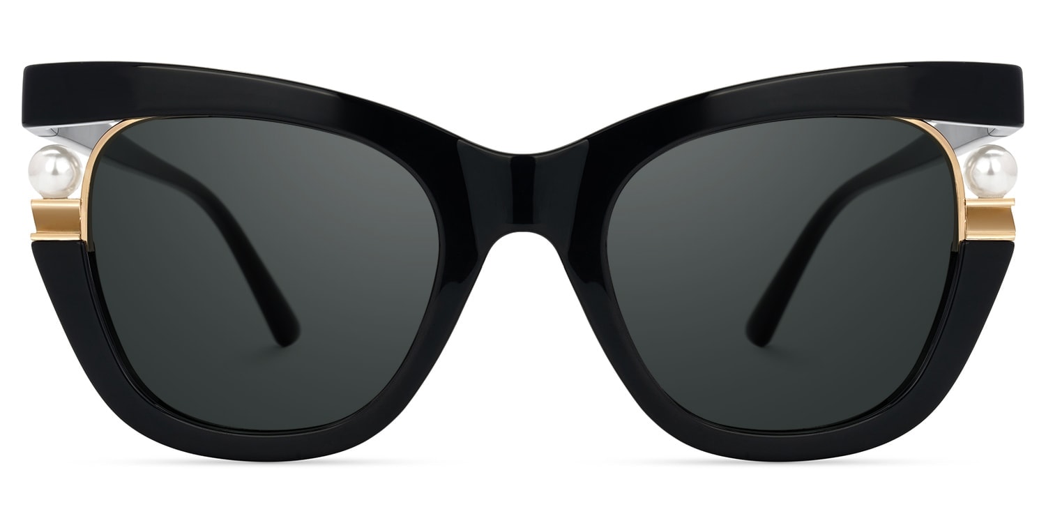Pearl Cateye Black Glasses
