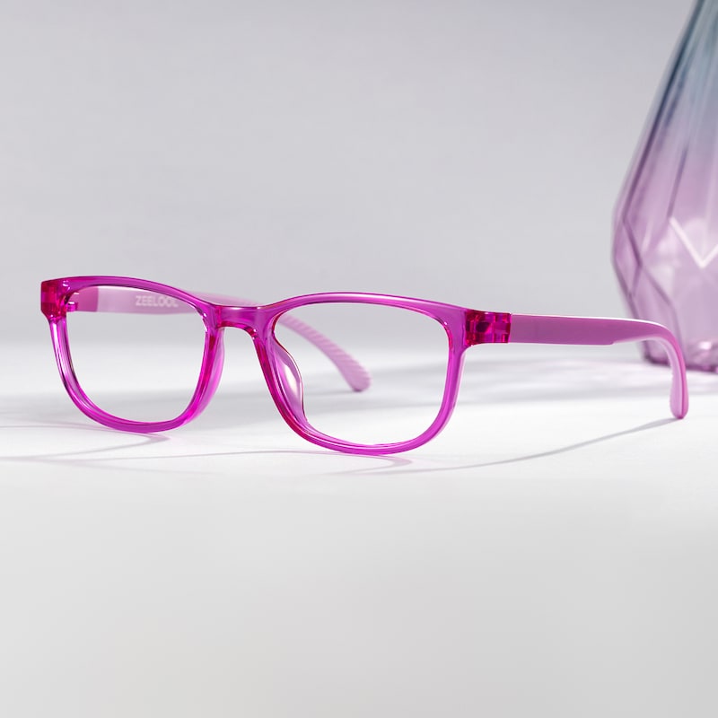 ZEELOOL Robin Rectangle Pink Glasses