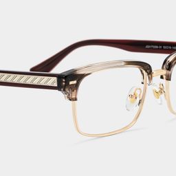 Eden Brown Rectangle Glasses4