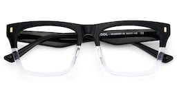 Brookins Rectangle Black Crystal Glasses3