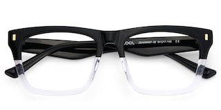 Brookins Rectangle Black Crystal Glasses3